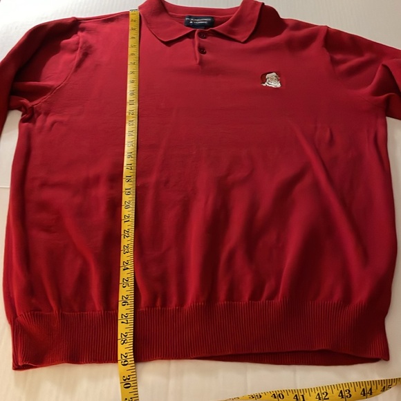 Round tree & Yorke red sweater with embroidered Santa Men’s size XL - Picture 8 of 13